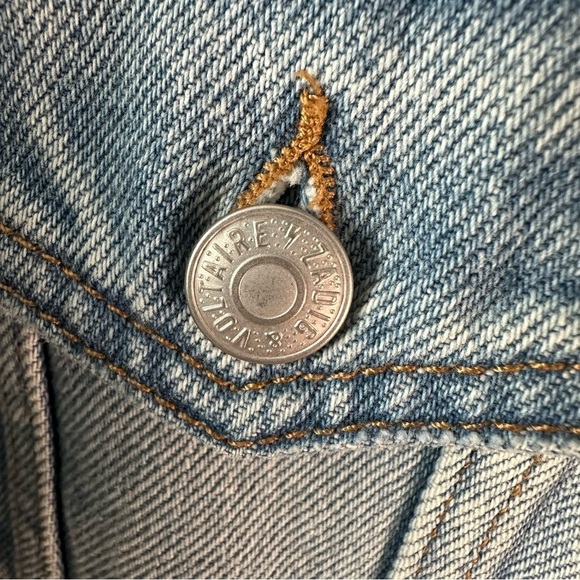 ZADIG & VOLTAIRE x NBA LA CLIPPERS Denim Button Down Denim Jacket SZ M - Picture 6 of 9